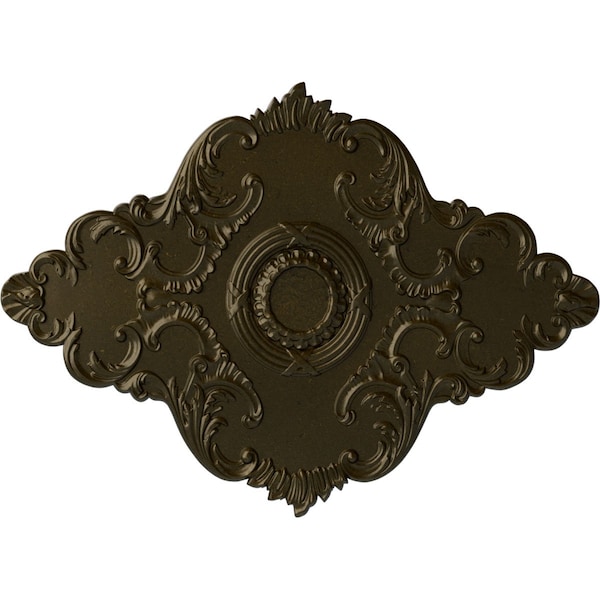Ekena Millwork Piedmont Ceiling Medallion (Fits Canopies up to 6 1/2"), 67 1/8"W x 48 5/8"H x 1 7/8"P, Green Gold CM67PEGGS - main